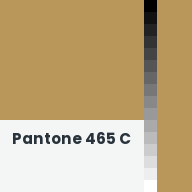 Color chip: Pantone 465 C