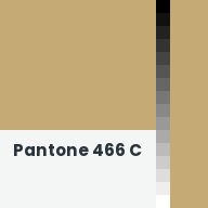 Color chip: Pantone 466 C