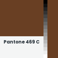 Color chip: Pantone 469 C