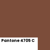 Color chip: Pantone 4705 C