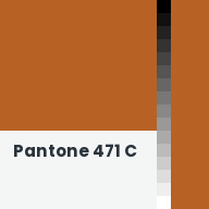 Color chip: Pantone 471 C