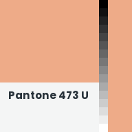 Color chip: Pantone 473 U