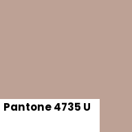 Color chip: Pantone 4735 U