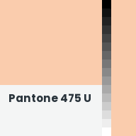 Color chip: Pantone 475 U