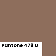 Color chip: Pantone 478 U