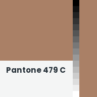 Color chip: Pantone 479 C