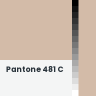 Color chip: Pantone 481 C