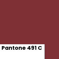 Color chip: Pantone 491 C