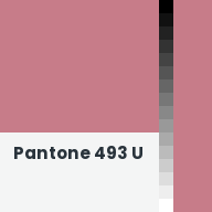 Color chip: Pantone 493 U