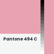 Color chip: Pantone 494 C