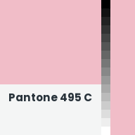 Color chip: Pantone 495 C