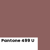 Color chip: Pantone 499 U