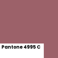 Color chip: Pantone 4995 C