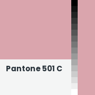 Color chip: Pantone 501 C