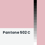 Color chip: Pantone 502 C