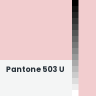 Color chip: Pantone 503 U