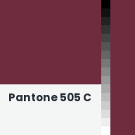 Color chip: Pantone 505 C