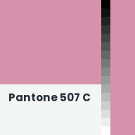 Color chip: Pantone 507 C