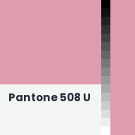 Color chip: Pantone 508 U