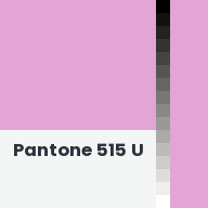 Color chip: Pantone 515 U