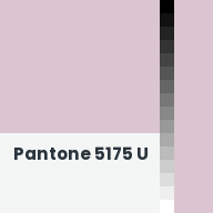 Color chip: Pantone 5175 U