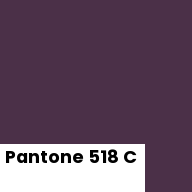 Color chip: Pantone 518 C