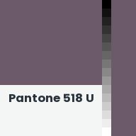 Color chip: Pantone 518 U