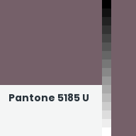 Color chip: Pantone 5185 U
