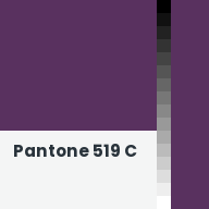 Color chip: Pantone 519 C