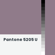 Color chip: Pantone 5205 U