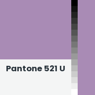 Color chip: Pantone 521 U