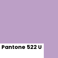 Color chip: Pantone 522 U