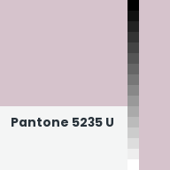 Color chip: Pantone 5235 U