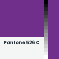 Color chip: Pantone 526 C
