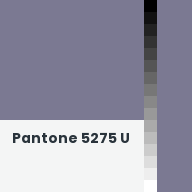 Color chip: Pantone 5275 U
