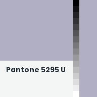 Color chip: Pantone 5295 U