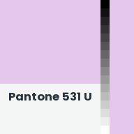 Color chip: Pantone 531 U