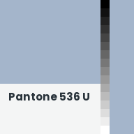 Color chip: Pantone 536 U