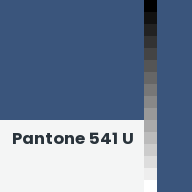 Color chip: Pantone 541 U