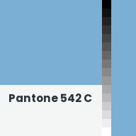 Color chip: Pantone 542 C