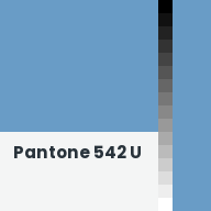 Color chip: Pantone 542 U