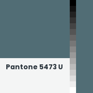 Color chip: Pantone 5473 U