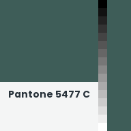 Color chip: Pantone 5477 C