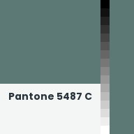 Color chip: Pantone 5487 C