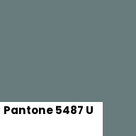 Color chip: Pantone 5487 U