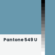 Color chip: Pantone 549 U