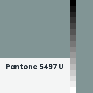 Color chip: Pantone 5497 U