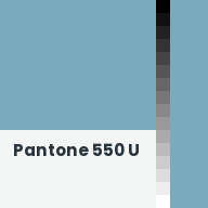 Color chip: Pantone 550 U