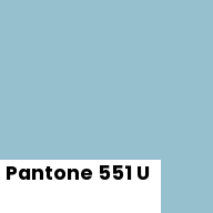 Color chip: Pantone 551 U