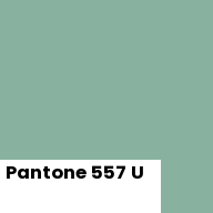 Color chip: Pantone 557 U
